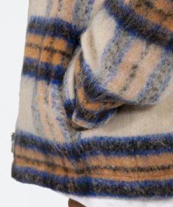 Mnml Plaid Mohair Jacket - Blue/White/Orange Outerwear 17 Mnml Plaid Mohair Jacket - Blue/White/Orange Outerwear