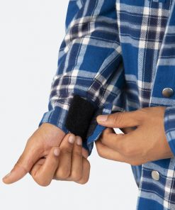 Mnml Plaid Work Jacket - Blue/White 13 Mnml Plaid Work Jacket - Blue/White