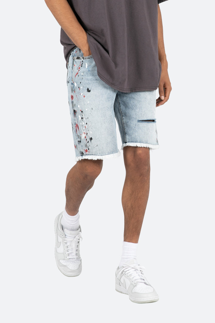 Mnml R466 Denim Shorts - Blue 7 Mnml R466 Denim Shorts - Blue
