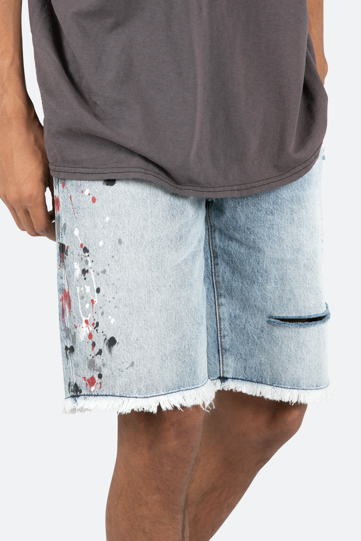 Mnml R466 Denim Shorts - Blue 8 Mnml R466 Denim Shorts - Blue