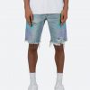 Mnml R468 Palm Denim Shorts - Light Blue