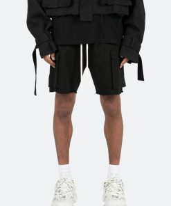 Mnml Relaxed Cargo Shorts - Black