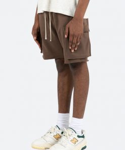 Mnml Relaxed Cargo Shorts - Brown Bottoms