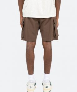 Mnml Relaxed Cargo Shorts - Brown Bottoms