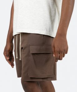 Mnml Relaxed Cargo Shorts - Brown Bottoms