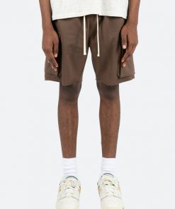 Mnml Relaxed Cargo Shorts - Brown Bottoms