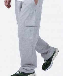 Mnml Relaxed Cargo Sweatpants - Grey Bottoms