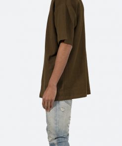 Mnml Tops Reverse Terry Tee - Brown
