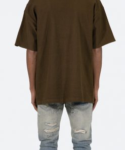 Mnml Tops Reverse Terry Tee - Brown