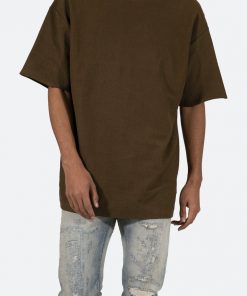 Mnml Tops Reverse Terry Tee - Brown