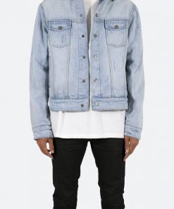 Mnml Reversible Paisley Trucker Jacket - Blue/Black