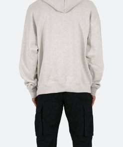 Mnml Rhinestone Hoodie - Grey