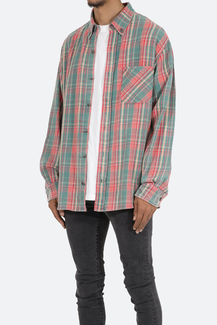 Mnml Tops Scorpion Vintage Flannel - Red/Blue 3 Mnml Tops Scorpion Vintage Flannel - Red/Blue