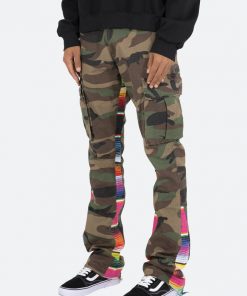 Mnml Serape Bootcut Cargo Pants - Camo B Flare Denim