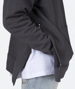Mnml Side Zip Hoodie - Black Outerwear 14 Mnml Side Zip Hoodie - Black Outerwear