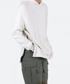 Mnml Side Zip Hoodie - Grey Outerwear 13 Mnml Side Zip Hoodie - Grey Outerwear