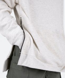 Mnml Side Zip Hoodie - Grey Outerwear 14 Mnml Side Zip Hoodie - Grey Outerwear