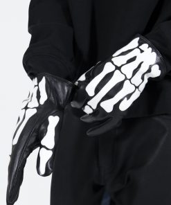 Mnml Skeleton Gloves - Black/White