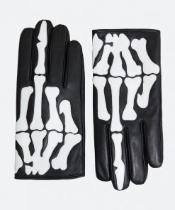 Mnml Skeleton Gloves - Black/White