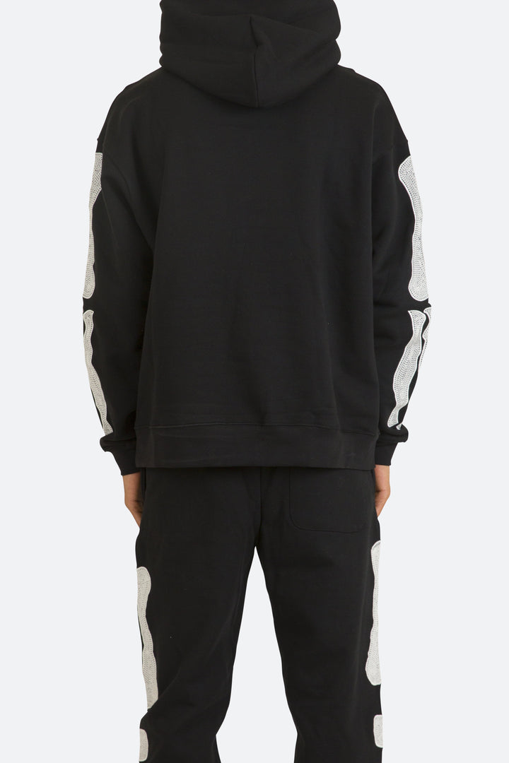 Mnml Skeleton Hoodie - Black Outerwear 4 Mnml Skeleton Hoodie - Black Outerwear