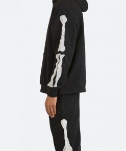 Mnml Skeleton Hoodie - Black Outerwear 11 Mnml Skeleton Hoodie - Black Outerwear