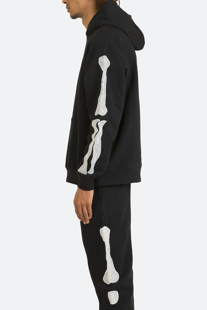 Mnml Skeleton Hoodie - Black Outerwear 5 Mnml Skeleton Hoodie - Black Outerwear