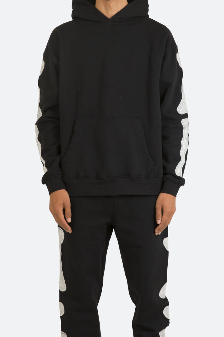 Mnml Skeleton Hoodie - Black Outerwear 1 Mnml Skeleton Hoodie - Black Outerwear