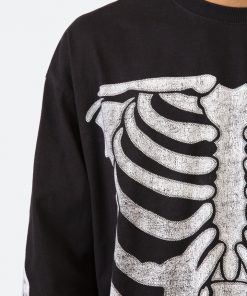 Mnml Skeleton L/S Tee - Black Tops 12 Mnml Skeleton L/S Tee - Black Tops