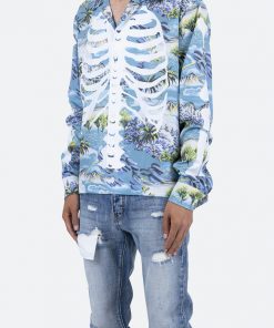 Mnml Tops Skeleton Tropical Shirt - Blue 11 Mnml Tops Skeleton Tropical Shirt - Blue