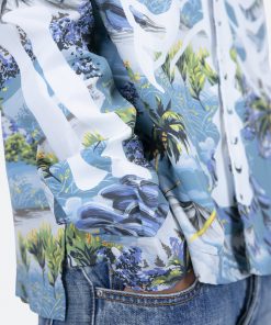 Mnml Tops Skeleton Tropical Shirt - Blue 14 Mnml Tops Skeleton Tropical Shirt - Blue