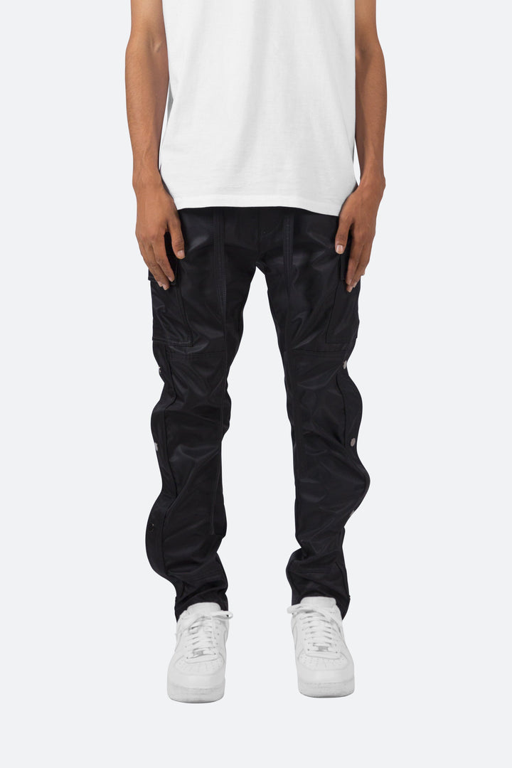 Mnml Bottoms Snap Zipper II Cargo Pants - Black 3 Mnml Bottoms Snap Zipper II Cargo Pants - Black