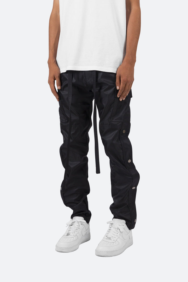 Mnml Bottoms Snap Zipper II Cargo Pants - Black 4 Mnml Bottoms Snap Zipper II Cargo Pants - Black