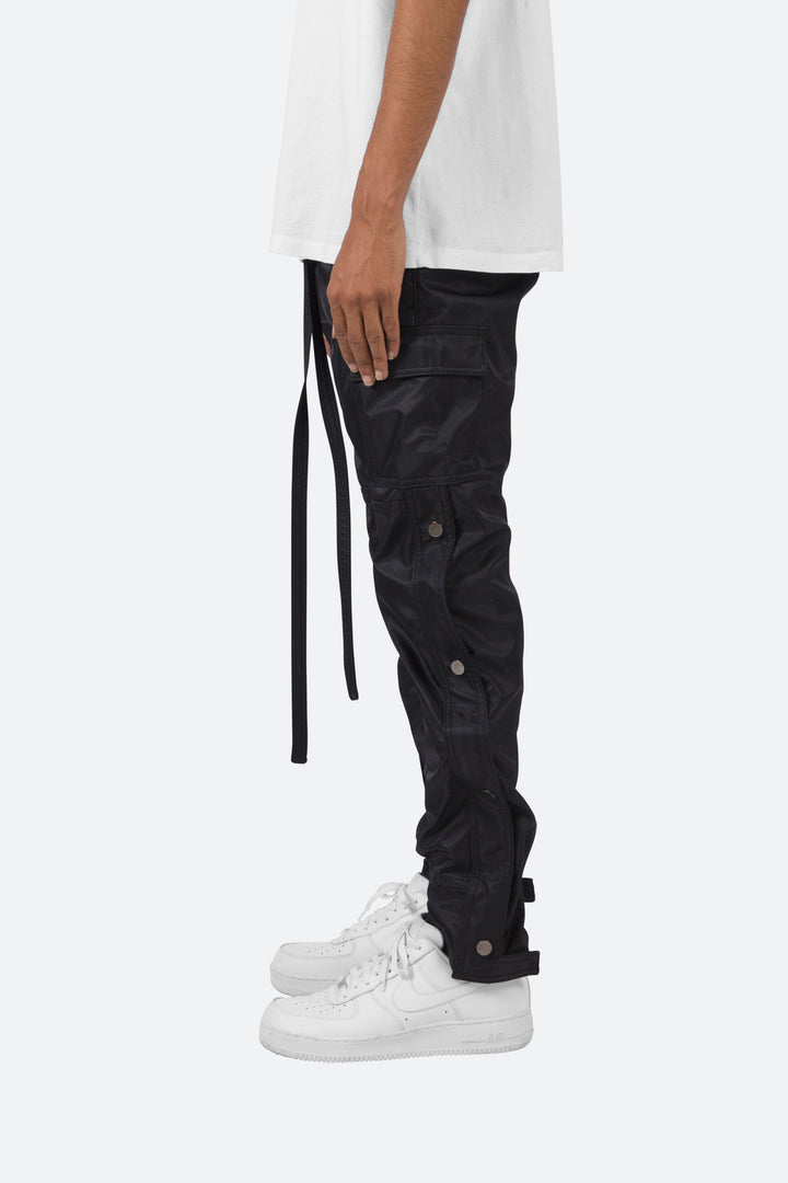 Mnml Bottoms Snap Zipper II Cargo Pants - Black 5 Mnml Bottoms Snap Zipper II Cargo Pants - Black