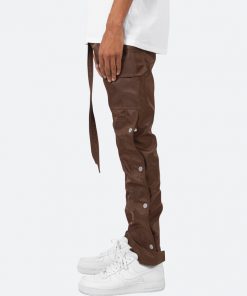 Mnml Snap Zipper II Cargo Pants - Brown 11 Mnml Snap Zipper II Cargo Pants - Brown