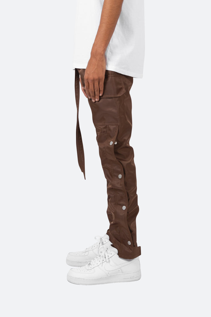 Mnml Snap Zipper II Cargo Pants - Brown 4 Mnml Snap Zipper II Cargo Pants - Brown