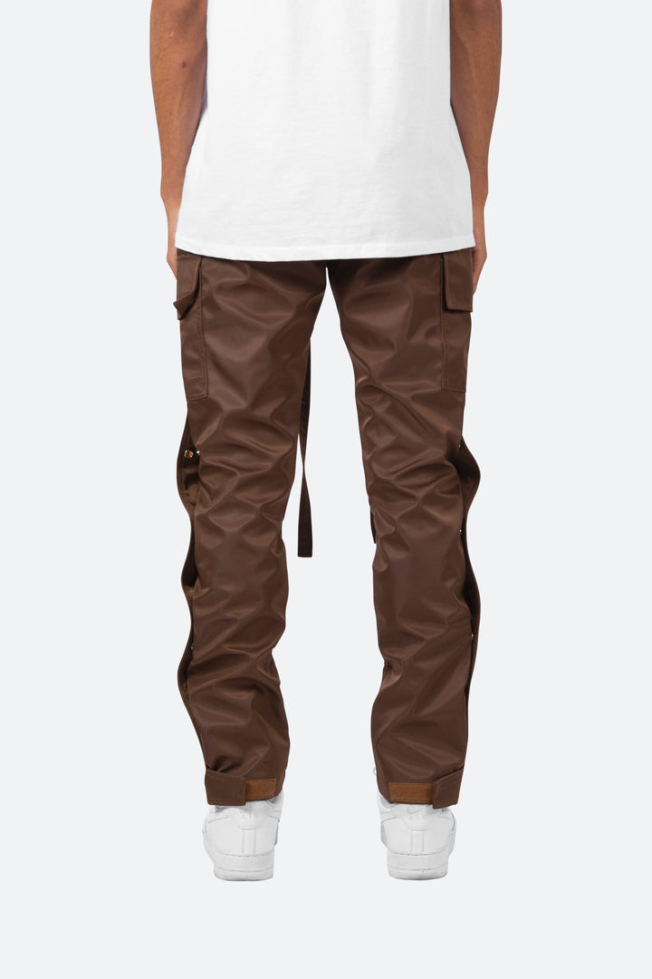 Mnml Snap Zipper II Cargo Pants - Brown 5 Mnml Snap Zipper II Cargo Pants - Brown