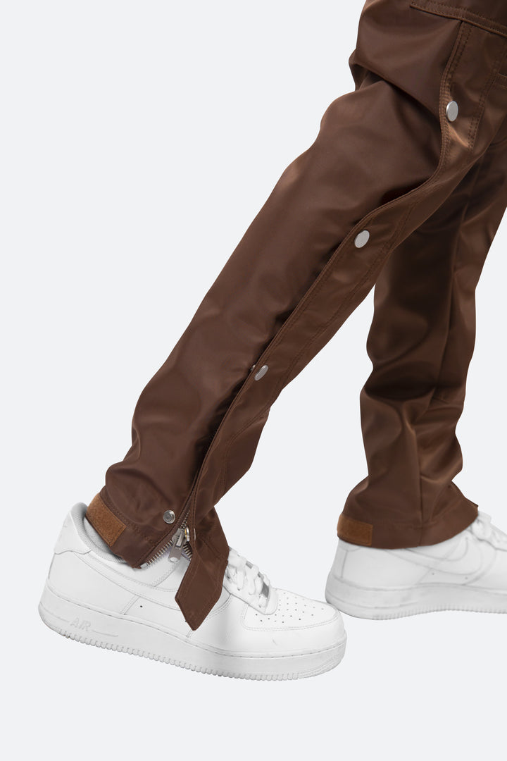 Mnml Snap Zipper II Cargo Pants - Brown 6 Mnml Snap Zipper II Cargo Pants - Brown