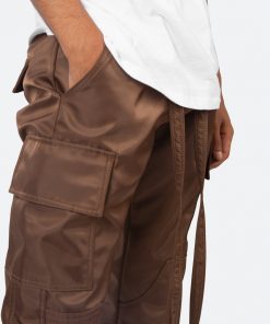 Mnml Snap Zipper II Cargo Pants - Brown 15 Mnml Snap Zipper II Cargo Pants - Brown
