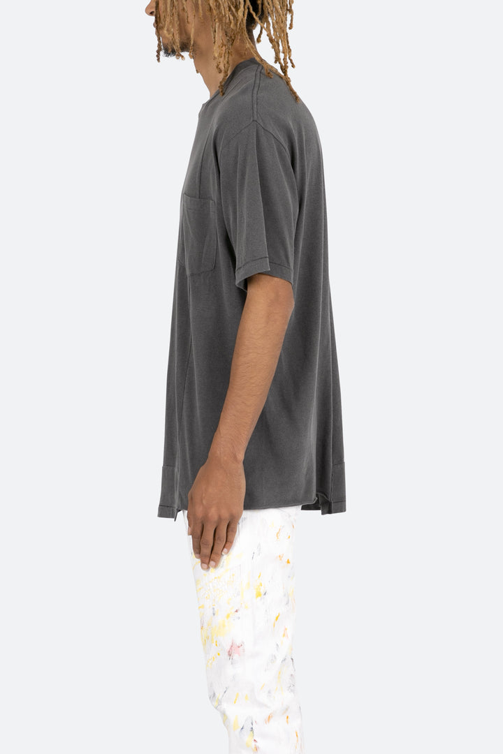 Mnml Split Panel Tee - Vintage Black 5 Mnml Split Panel Tee - Vintage Black