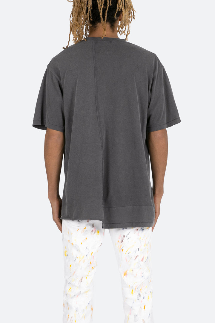 Mnml Split Panel Tee - Vintage Black 6 Mnml Split Panel Tee - Vintage Black