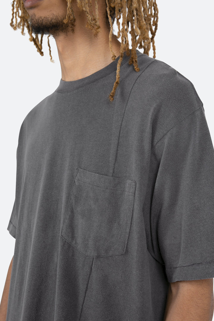 Mnml Split Panel Tee - Vintage Black 7 Mnml Split Panel Tee - Vintage Black