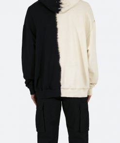 Mnml Split Wash Hoodie - Black/White
