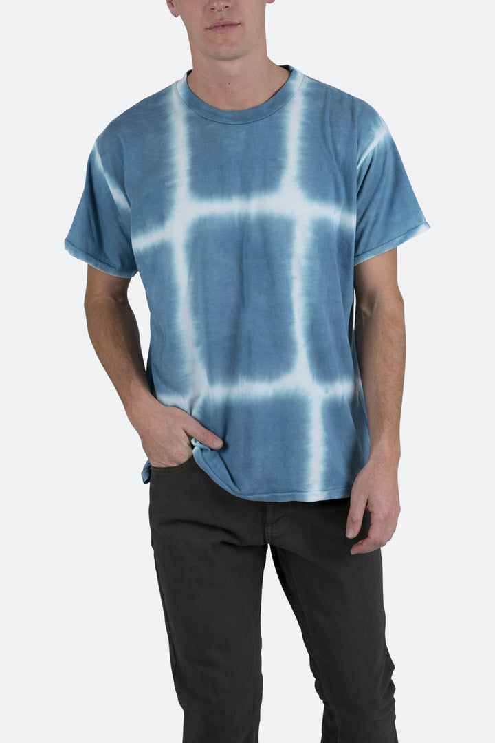 Mnml Tops Spray Dyed Tee - Blue 2 Mnml Tops Spray Dyed Tee - Blue