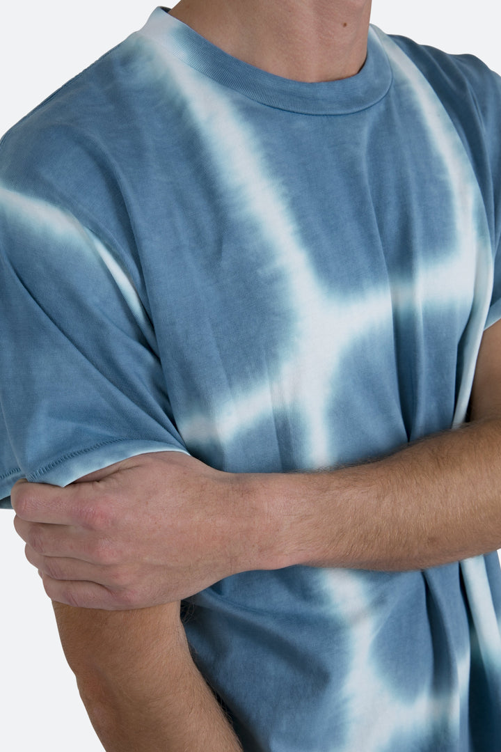 Mnml Tops Spray Dyed Tee - Blue 8 Mnml Tops Spray Dyed Tee - Blue