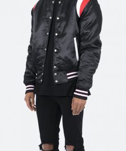 Mnml Teddy Bomber Jacket - Black/Red 10 Mnml Teddy Bomber Jacket - Black/Red
