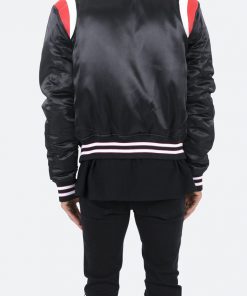 Mnml Teddy Bomber Jacket - Black/Red 12 Mnml Teddy Bomber Jacket - Black/Red