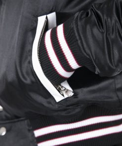 Mnml Teddy Bomber Jacket - Black/Red 14 Mnml Teddy Bomber Jacket - Black/Red