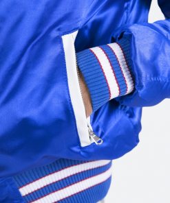 Mnml Teddy Bomber Jacket - Blue/Red Outerwear