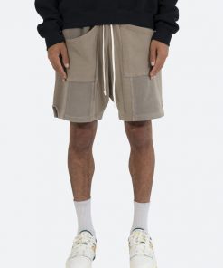 Mnml Bottoms Terry Paneled Shorts - Brown