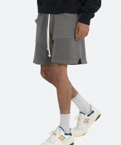 Mnml Terry Paneled Shorts - Vintage Black Bottoms